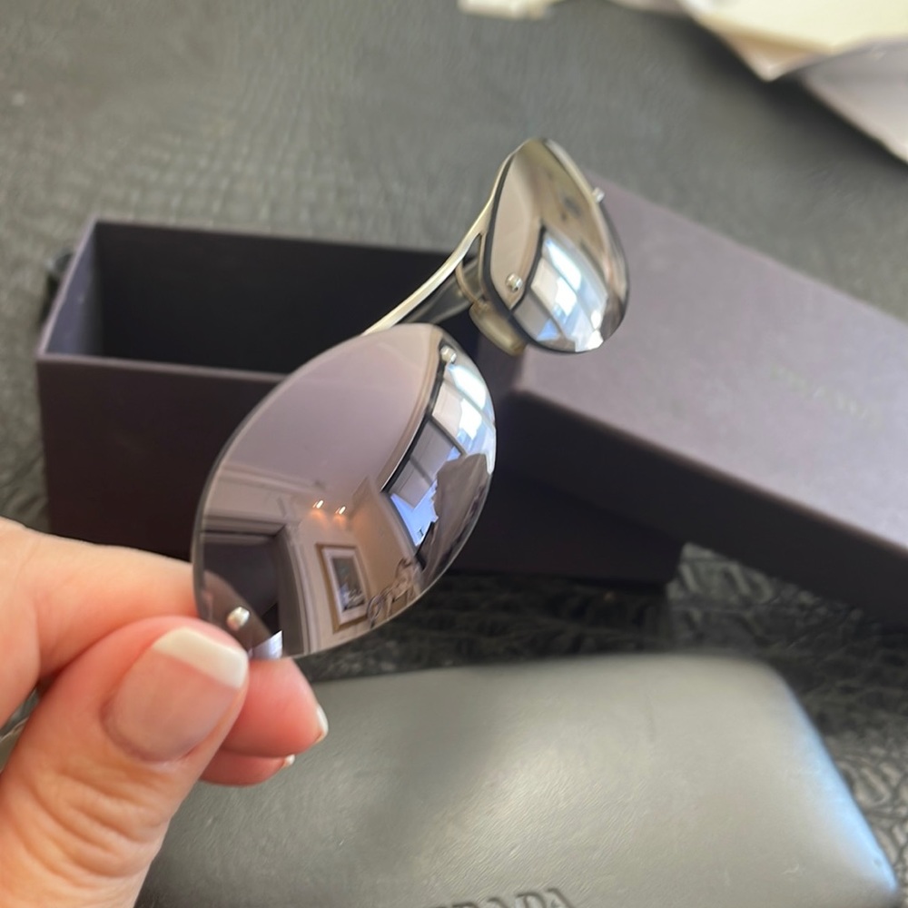 Prada Sunglasses #SPR 57A 2AC-5A1 purple tint Lense